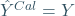 \hat{Y}^{Cal}=Y