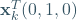 \bold{x}_k^T (0,1,0)
