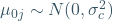 \mu_{0j} \sim N(0, \sigma_c^2)
