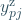 y_{pj}^\text{z}