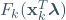 F_k(\mathbf{x}_k^T\boldsymbol{\lambda})